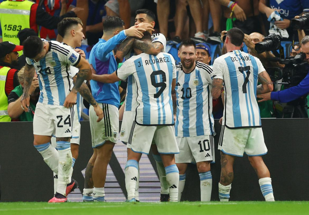 Mundial Qatar 2022 - Argentina vs. Croacia - Semifinal. Foto: Reuters.	