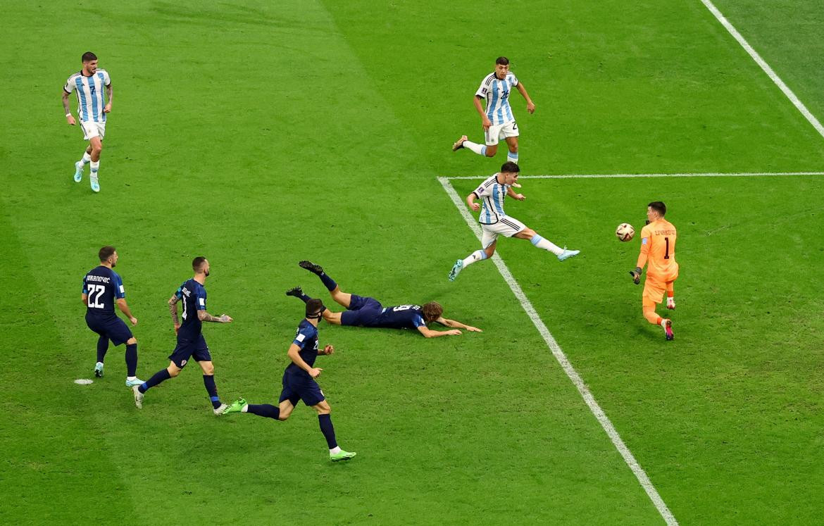 Julián Álvarez, Selección Argentina. Foto: NA.
