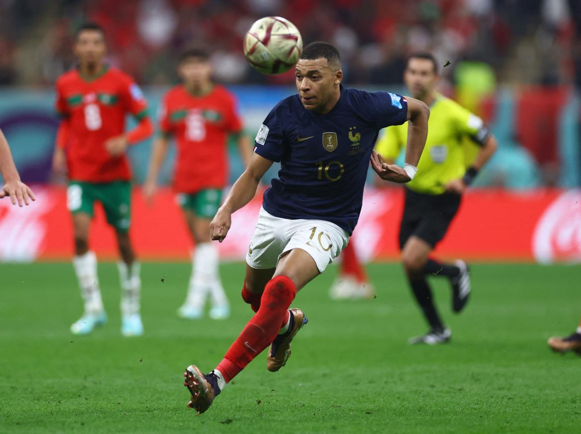 Kylian Mbappe en el Mundial de Qatar. Foto: REUTERS.