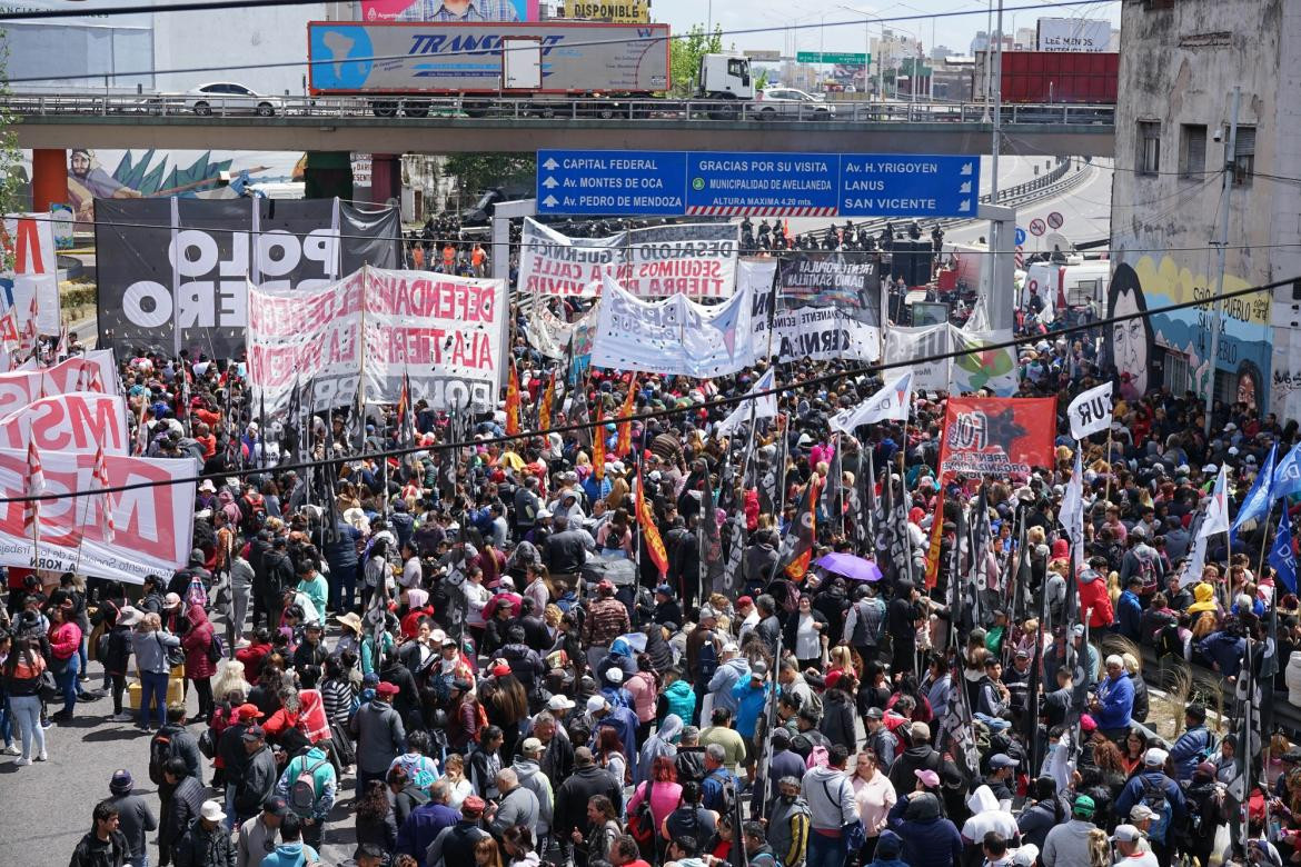 Polo Obrero, manifestación, corte, reclamos, piquete, NA