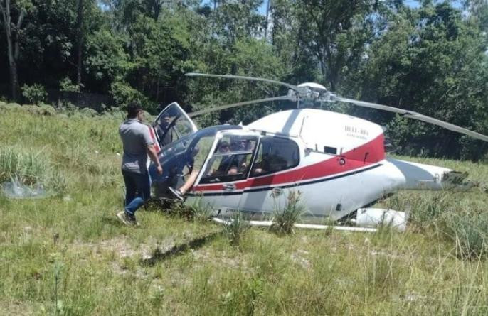 Dos turistas argentinos heridos tras caer helicóptero en Río de Janeiro. Foto: NA.