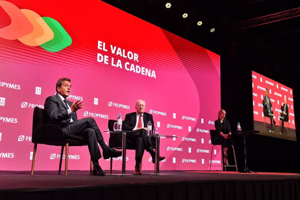 Sergio Massa en seminario ProPymes 2022. Foto: Prensa.