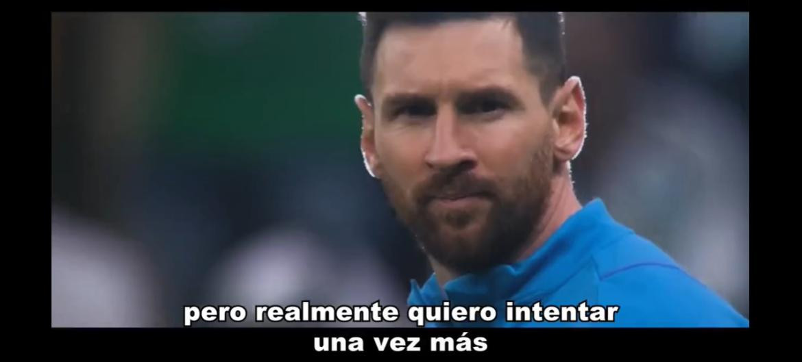 Messi. Foto: captura de video