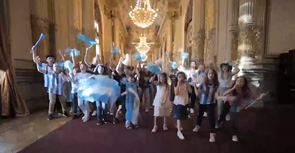Teatro Colón, coro de niños, Mundial, captura de video