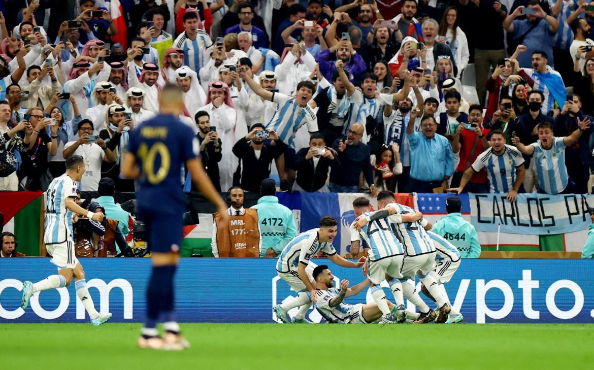 Mundial Qatar 2022, Argentina vs. Francia, festejo de Messi, Reuters	