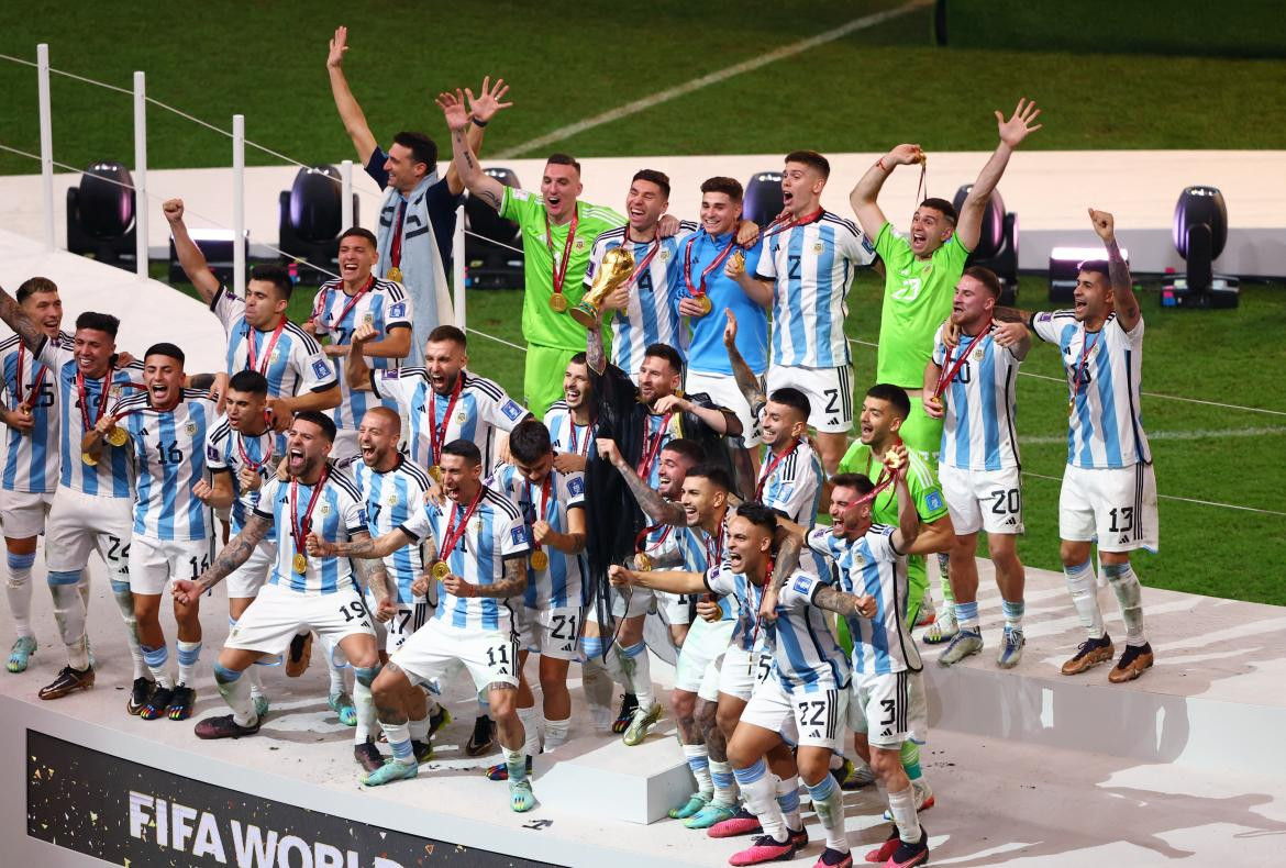 La celebración de la Selección Argentina. Foto: Reuters.