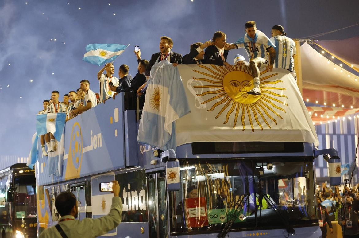 Selección Argentina, festejo en Doha, Reuters
