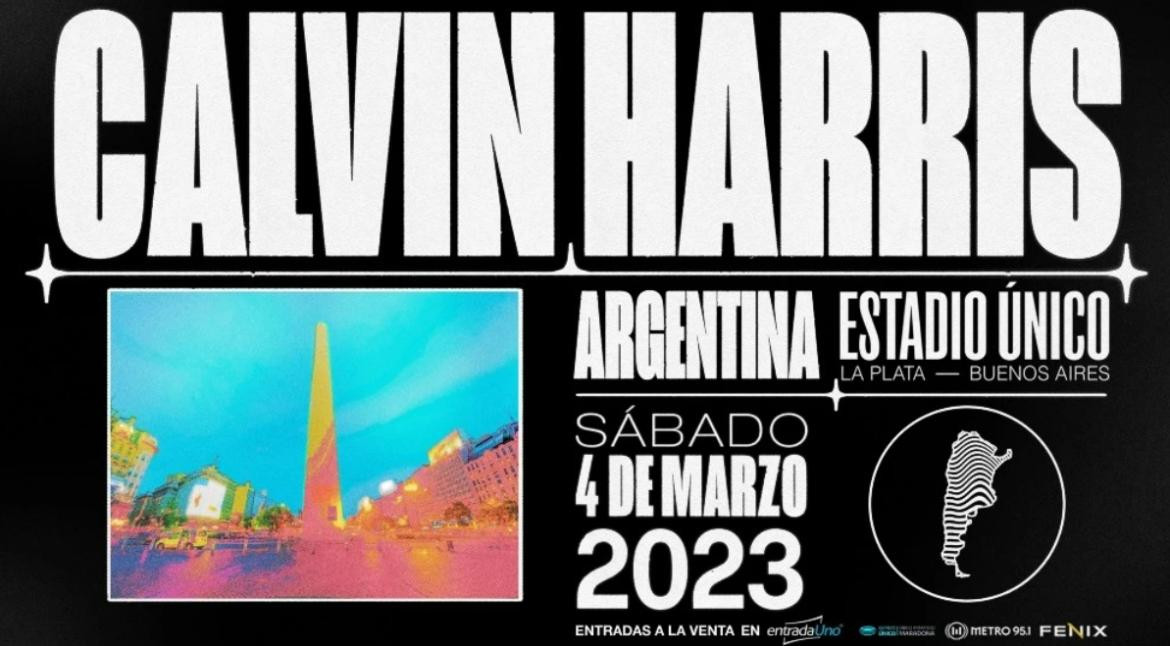 Calvin Harris en Argentina. Foto: NA.