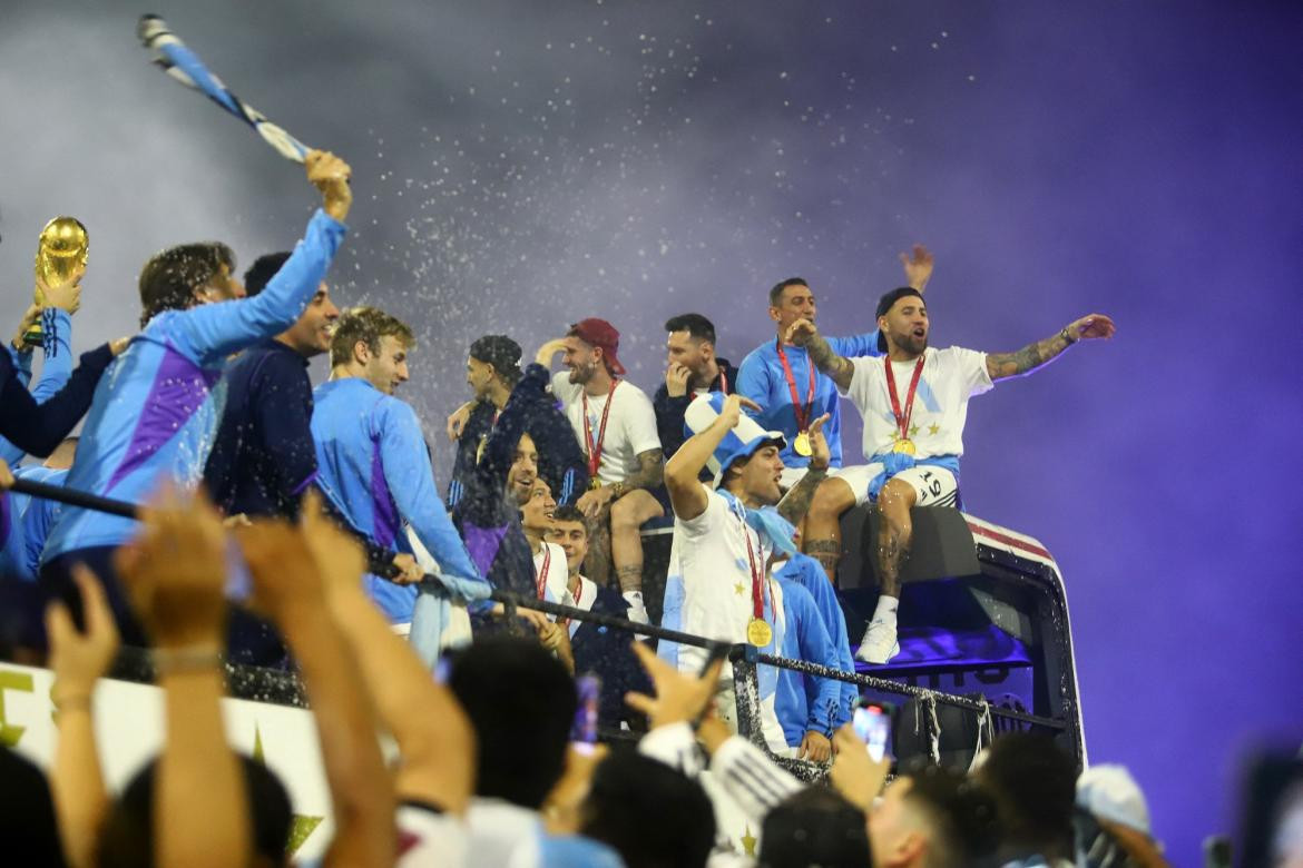 Llegada de la Selección a Ezeiza, Reuters