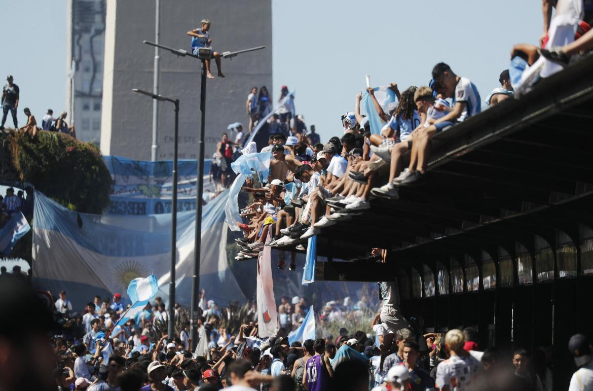 Festejos en Buenos Aires. Foto: Reuters.