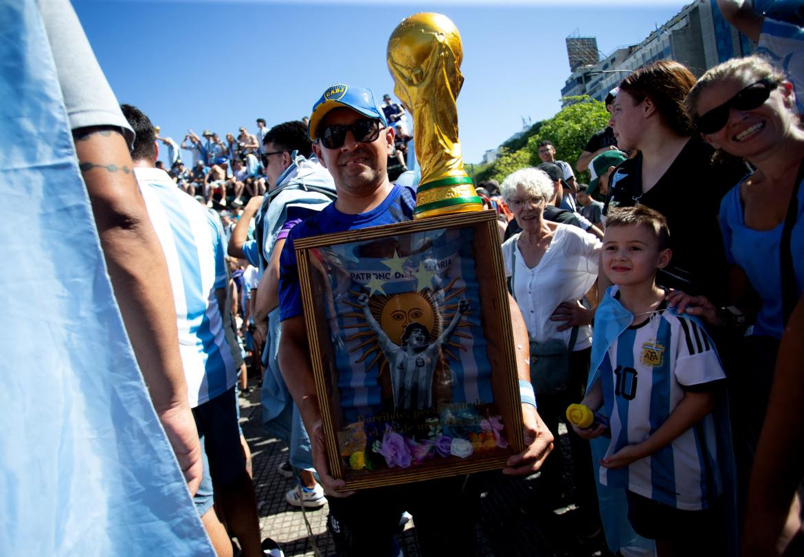 Festejos en Buenos Aires. Foto: Reuters.