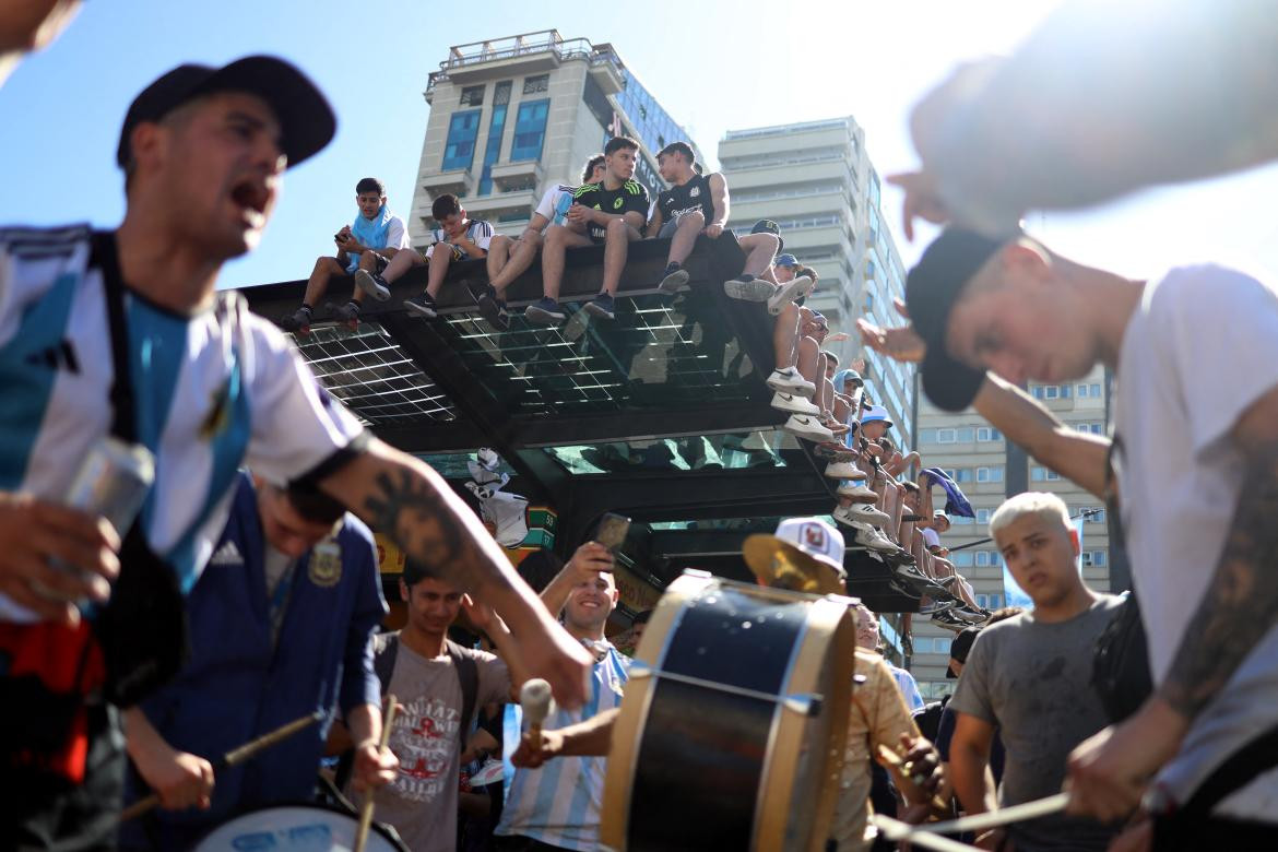 Festejos en Buenos Aires. Foto: Reuters.