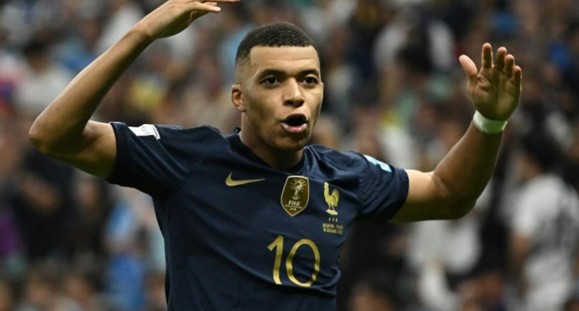 Mbappé en la final del Mundial. Foto: NA.