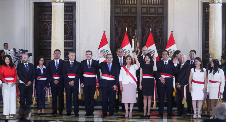 Dina Boluarte nombró su segundo gabinete, Perú. Foto: NA