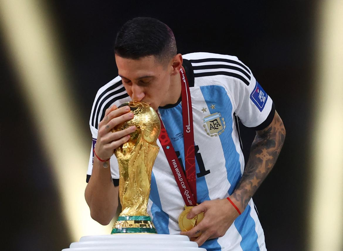 Ángel Di María; Mundial de Qatar 2022. Foto: Reuters.