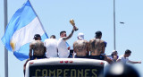 Festejos por Argentina campeón del mundo en Qatar 2022. Foto: REUTERS.