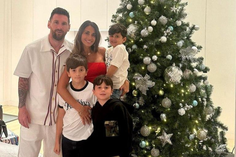 La Navidad de Lionel Messi. Foto: NA.