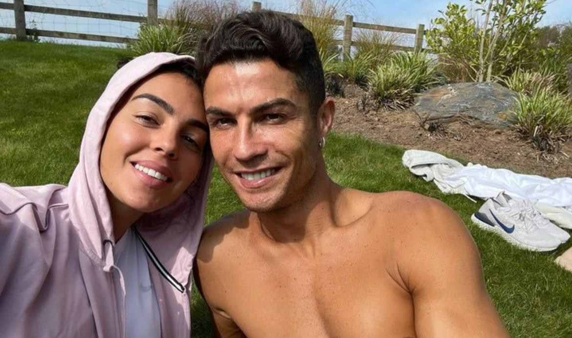 Georgina Rodríguez y Cristiano Ronaldo. Foto: Instagram/georginagio