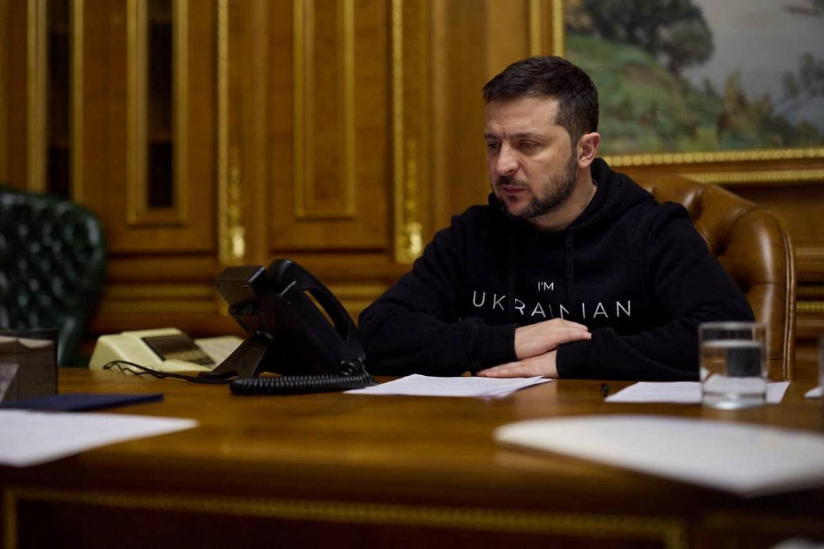 Comunicación de Volodimir Zelenski con el primer ministro indio. Foto: REUTERS.