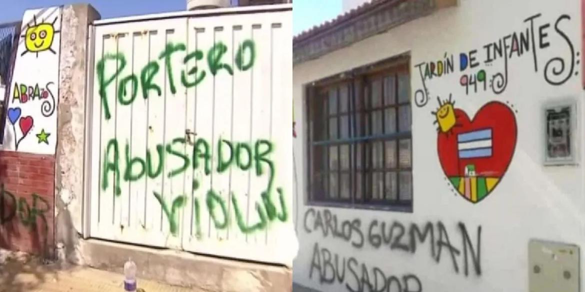 La fachada del jardín donde trabajaba el portero denunciado. Foto: NA