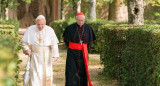 "Los dos papas". Foto: NA.