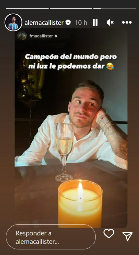 La historia de Mac Allister. Foto: Instagram.