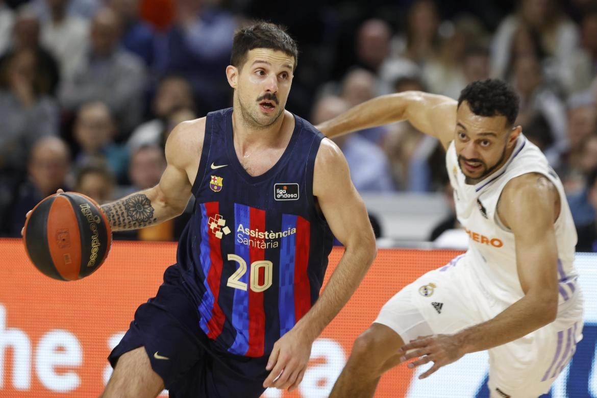 Nicolás Laprovíttola; Barcelona-Real Madrid. Foto: EFE.