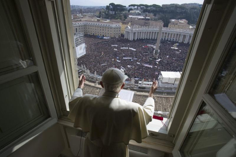 Papa Benedicto XVI la última vez que se dirigió al público_Reuters