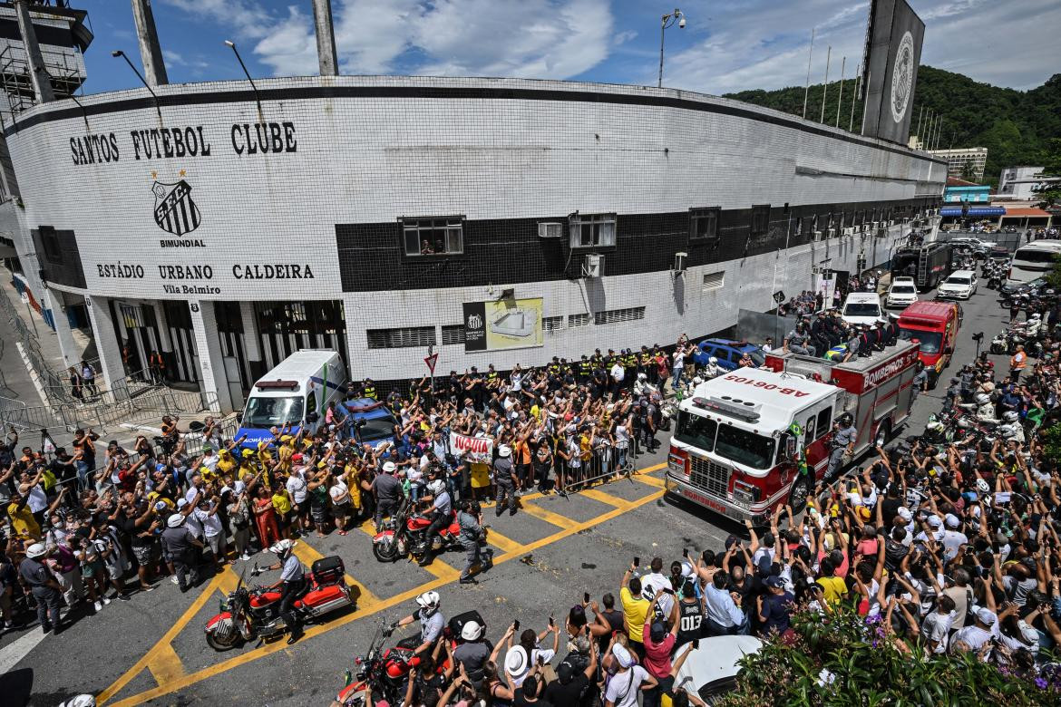 Último adiós a Pelé. Foto: Télam