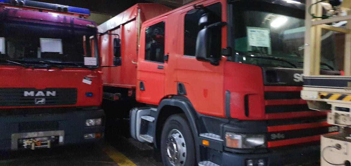 Aduana descubrió 56 kilos de cocaína en una camión de bomberos proveniente de Brasil