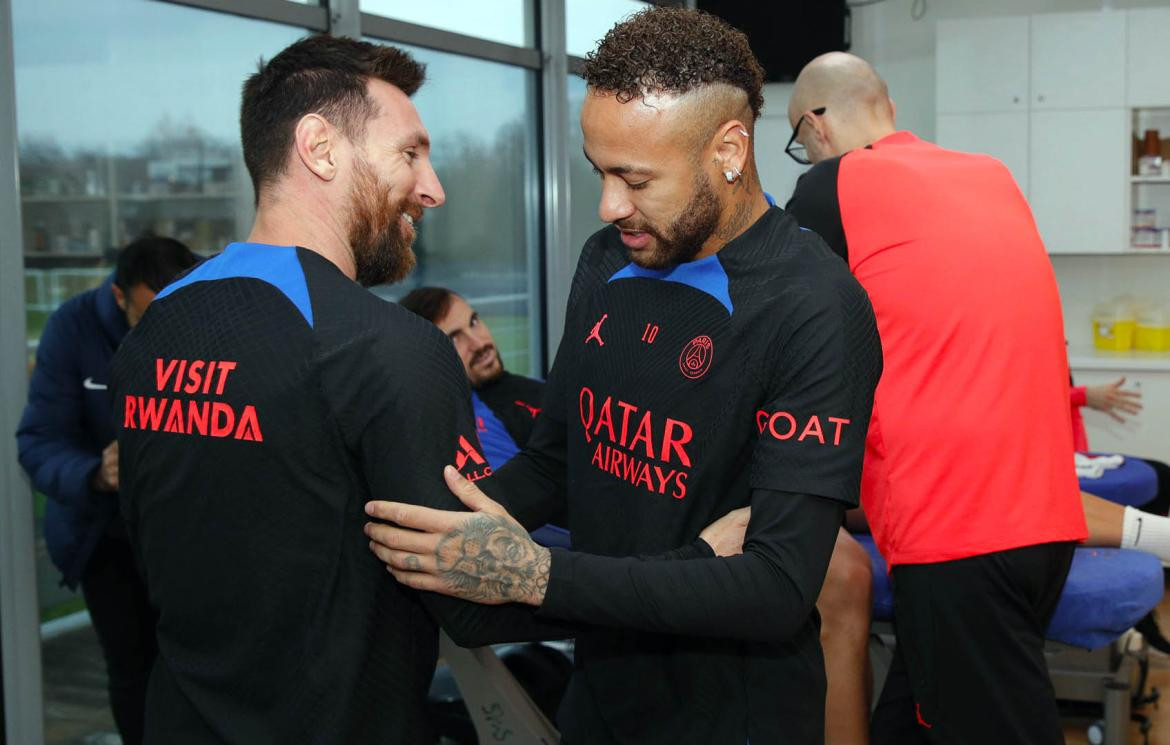 Messi y Neymar_Télam 