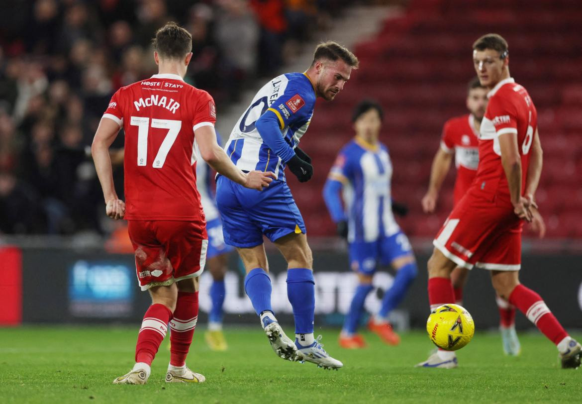 Alexis Mac Allister, Brighton. Foto: REUTERS