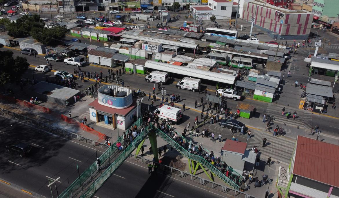 Accidente de trenes en México. Foto: EFE