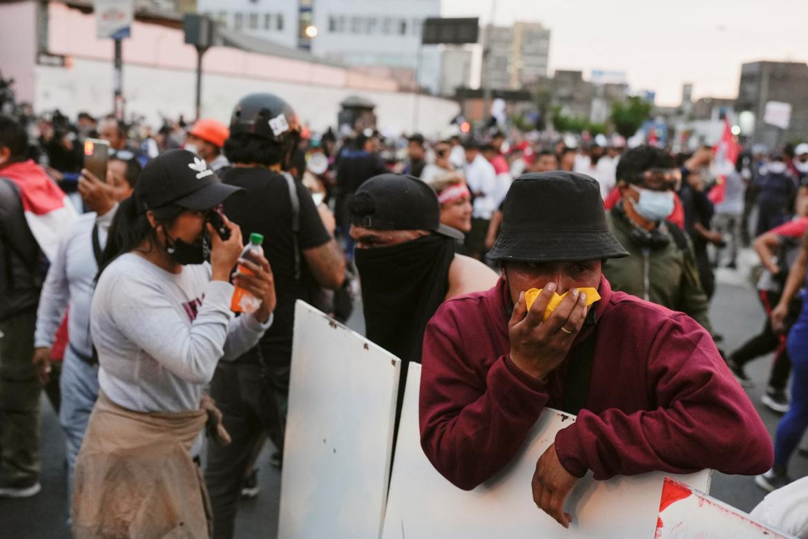 Protestas en Perú. Foto: Reuters