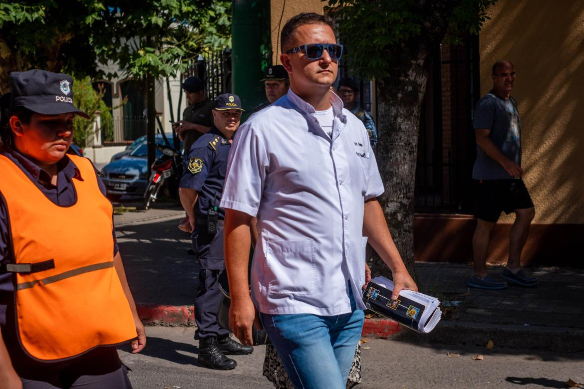 Diego Duarte, médico que realizó la autopsia al cuerpo de Fernando Báez Sosa. Foto: Télam.