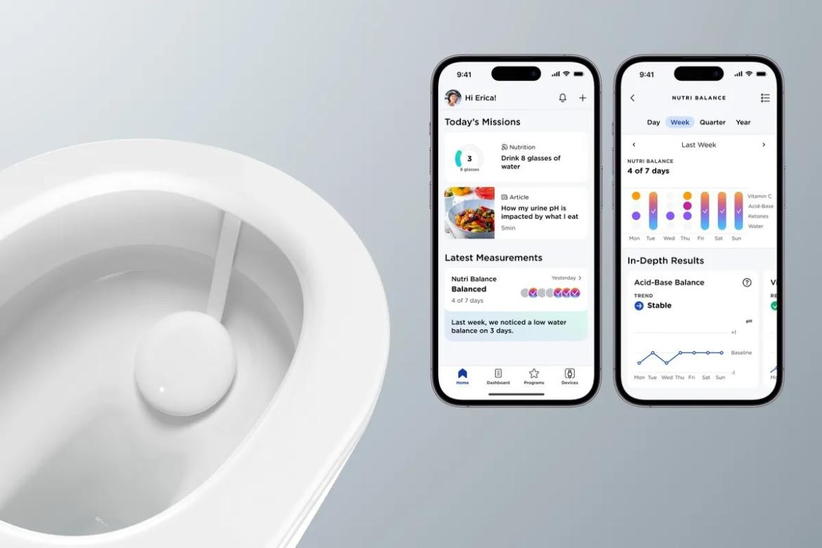 El inodoro inteligente que analiza la orina y brinda consejos de nutrición