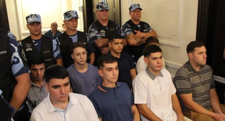 Los acusados del crimen de Báez Sosa. Foto: NA.