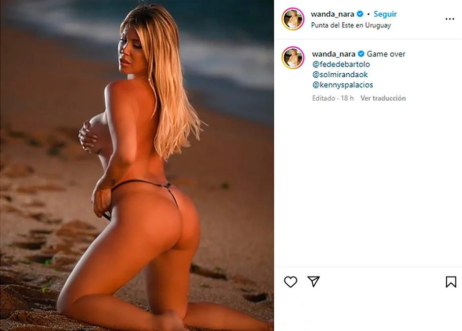 La publicación de Wanda Nara. Foto: Instagram.