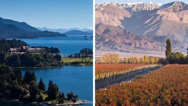 Bariloche y Mendoza.