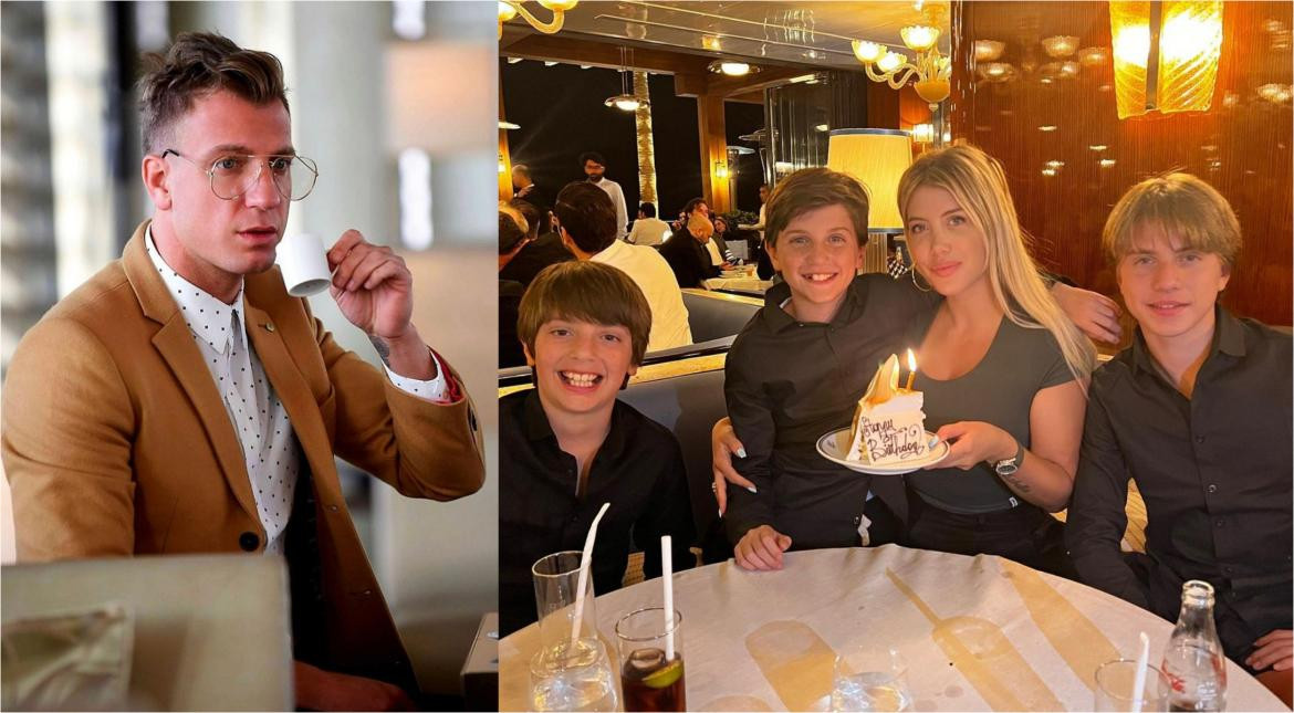 Maxi, Wanda y sus tres hijos. Foto: Instagram.