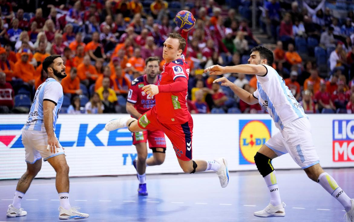 Los Gladiadores vs. Noruega; Mundial de Handball 2023. Foto: Reuters.