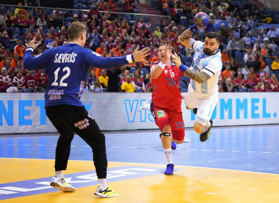 Los Gladiadores vs. Noruega 2; Mundial de Handball 2023. Foto: Reuters.