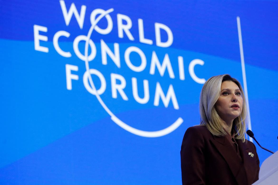 Primera dama ucraniana en el foro de Davos_Reuters