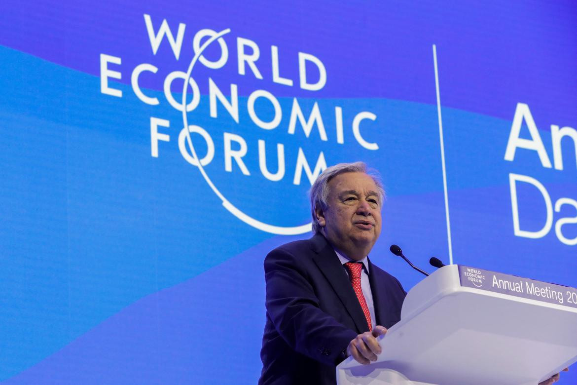 António Guterres en el foro de Davos_Reuters