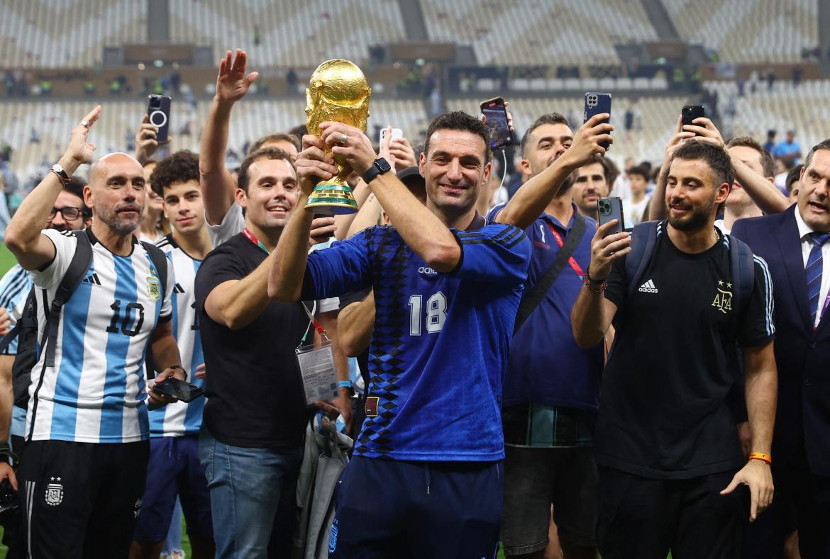 Lionel Scaloni, Mundial Qatar 2022. Foto: REUTERS