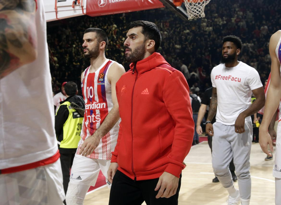 Facundo Campazzo en el Estrella Roja. Foto: EFE,