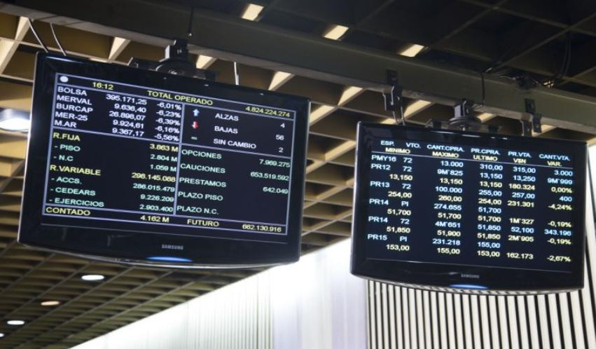 Bolsa de Buenos Aires. Foto: NA.