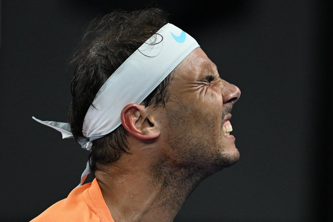 Rafael Nadal en el Abierto de Australia. Foto: EFE.