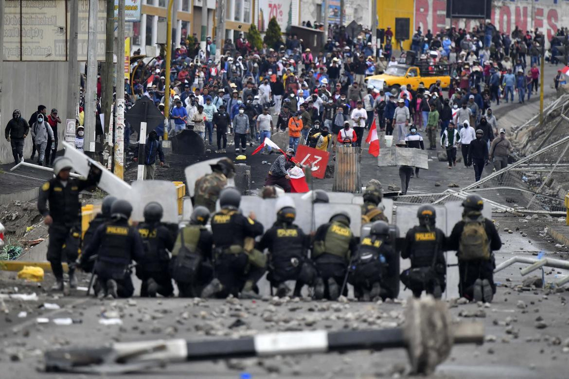 Protestas en Perú_Télam