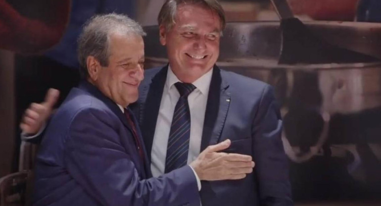 Valdemar Costa Neto y Jair Bolsonaro. Foto: O Globo